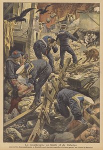 Il terremoto di Messina del 1908, Sicilia da French School