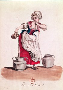 La lattaia, 1785 da French School
