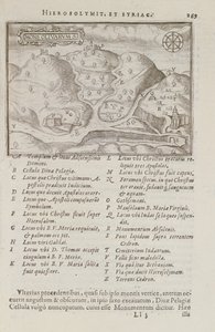 Il Monte degli Ulivi, Gerusalemme, da Itinerarium Hierosolymitanum, di J. Cotovico, 1619 da French School