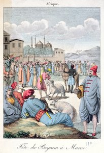 La festa musulmana di Eid-el-Kabir in Marocco, 1811