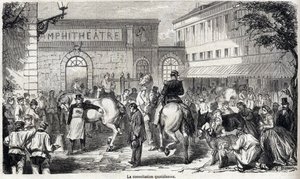 La scuola veterinaria nazionale di Alfort - Les grandes écoles de France - école vétérinaire de maison alfort nel 1866 - La consultazione quotidiana - Incisione in "Le monde illustré" del 1866 da French School