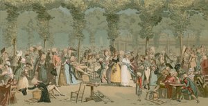 Il giardino del Palais Royal da French School