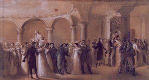Il Peristilio al Théâtre Français, c.1822