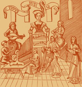 La personificazione della musica da French School