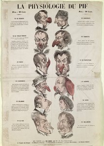 La fisiologia del naso, caricatura anti-alcolismo