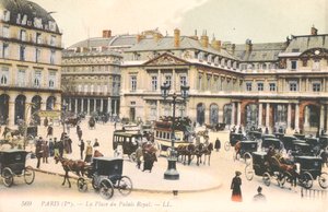 La Place du Palais Royal a Parigi, 1910