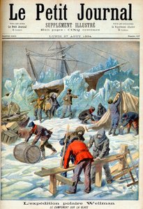 La spedizione polare di Walter Wellman (1858-1934) (Polo Nord, Artico) Prima pagina del giornale 