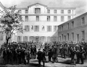 La scuola polacca nel Boulevard Batignolles, Parigi, c.1850 da French School