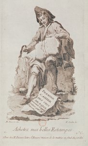 Il venditore di stampe, da Petits Metiers de Paris