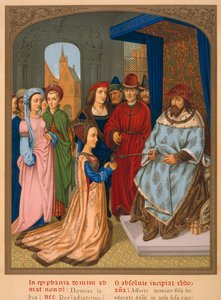 La regina di Saba davanti a Salomone da French School