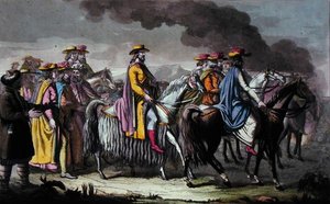Il reggente del Tibet e i suoi seguaci da French School