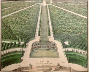 Il fiume, rimodellato 1706-07, da "Giardini di Marly"