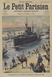 La flotta baltica russa che attraversa il Canale di Suez da French School