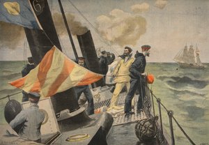 La guerra ispano-americana, illustrazione da Le Petit Journal: Supplement illustre, 1898