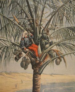 La guerra ispano-americana, illustrazione da Le Petit Journal: Supplement illustre, 12 giugno 1898 da French School