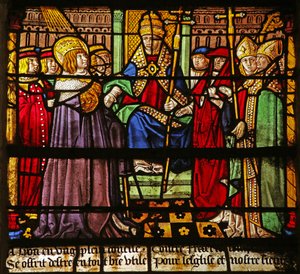 La finestra di San Luigi: Luigi al Consiglio di Lione da French School