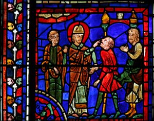 La finestra di San Martino: il santo guarisce un