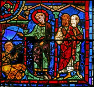 La finestra di San Martino: il santo resuscita una persona dalla morte