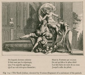 Il borsista, elevato dalla fortuna (Frammento di una caricatura dell