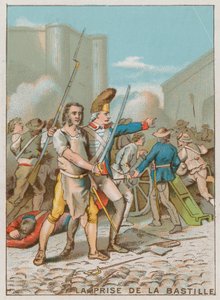 La presa della Bastiglia (cromolitografia) da French School