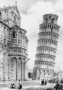 La Torre e la Cattedrale di Pisa da French School