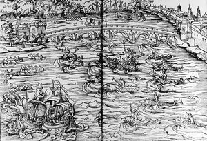 Il trionfo del fiume da French School
