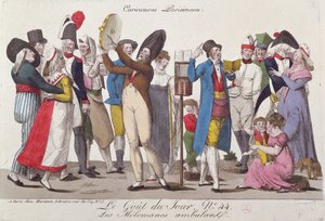 I musicisti erranti, numero 44 nella serie Le Gout du Jour, inizio XIX secolo da French School