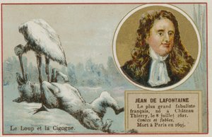 Il lupo e la cicogna da French School