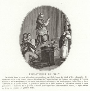 Il rapimento di Papa Pio VII, Roma, 6 luglio 1809