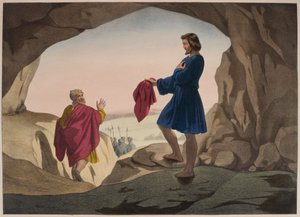 La veste insanguinata di Giuseppe, illustrazione da un catechismo L