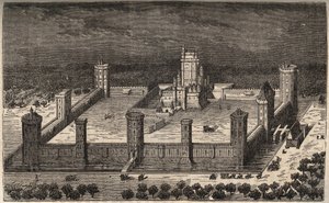 Il castello di Vincennes nel XVII secolo - incisione in 