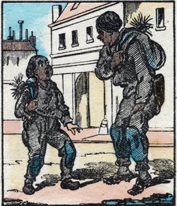 Lo spazzacamino. Incisione in 