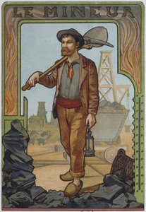 Il minatore, c.1900 da French School