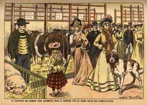 Il concorso di animali grassi delle famiglie bovina, ovina, suina e altre, si riunisce ed espone per la prima volta, nella grande sala del Grand Palais des Champs Elysees; questa mostra presenta allo stesso tempo specialità culinarie provenienti da un