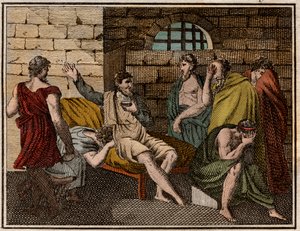 La morte di Socrate (470?-399 a.C.)