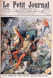 Il sogno di Don Chisciotte. Le Reve de Don Quixote (Miguel De Cervantes) - Illustrazione per Le Petit Journal, 21 maggio 1905 da French School