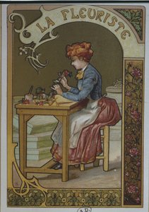 La fioraia, c.1900 da French School