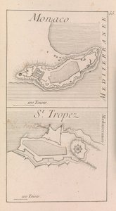 Le fortificazioni di Monaco e St. Tropez, c.1760? da French School