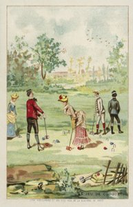 Il gioco del croquet da French School