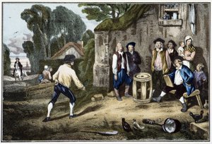 Il gioco della botte - XIX secolo da French School