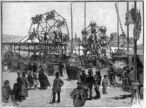 I giochi della festa a Parigi nel 1888. da French School