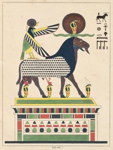 Il dio Amon-Ra, illustrazione da Pantheon egyptien: collection des personnages mythologiques de l