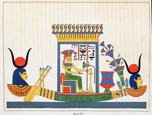 La dea Anuket, illustrazione da Pantheon egiziano: collezione dei personaggi mitologici dell