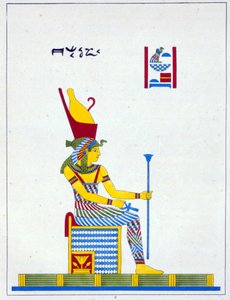 La dea Neith, illustrazione da Pantheon egiziano: collezione dei personaggi mitologici dell
