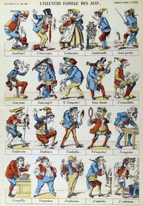 La famiglia illustre dei John - immagine di Epinal, Pellerin