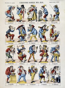 La famiglia illustre di Giovanni. Immagine di Epinal, sd. XIX secolo