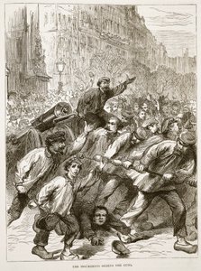 Gli insorti che sequestrano i cannoni, marzo 1871, illustrazione da Cassells History of the War between France and Germany, 1870-1871 da French School