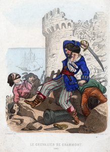 Il cavaliere di Grammont pirata del XVII secolo da French School