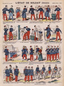 La vita di un soldato di fanteria francese da French School
