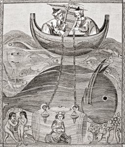 Il mondo marino secondo le concezioni del Medioevo, da Scienza e Letteratura nel Medioevo di Paul Lacroix, pub. Londra 1878